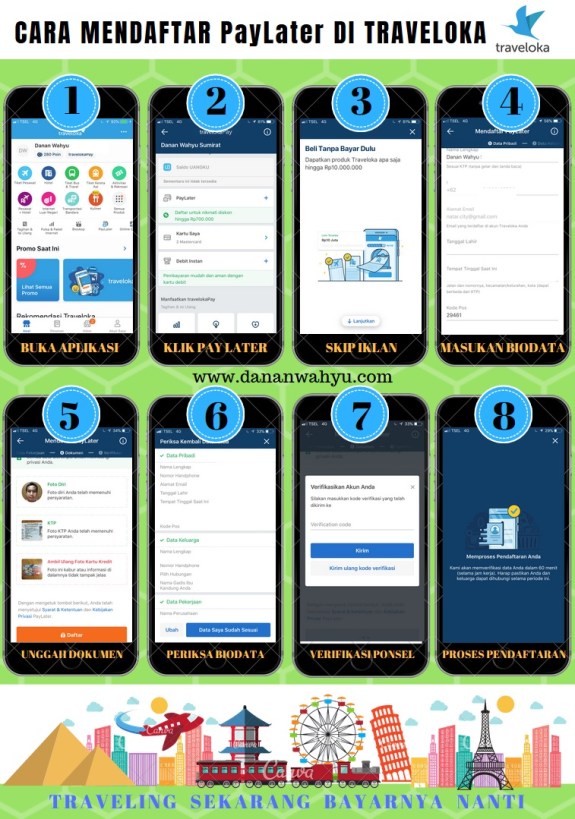 Panduan mendaftar PayLater di Traveloka. Mudah banget dan kalau traveler sejati musti gabung.