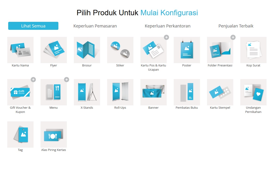 Gogoprint tidak hanya menyediakan jasa pencetakan kartu nama tapi juga produk lainnya.